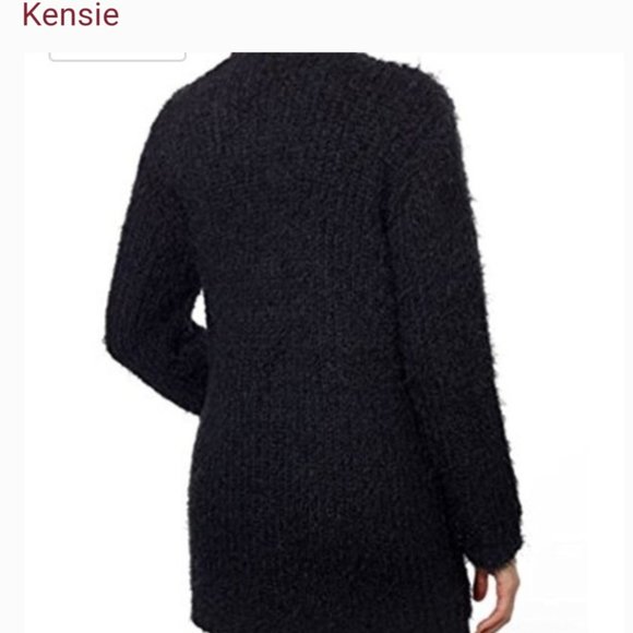 Kensie Womens Open Front Eyelash Cardigan - Picture 3 of 3